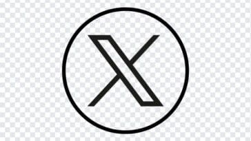 Black and white circular logo with an abstract 'X' design.