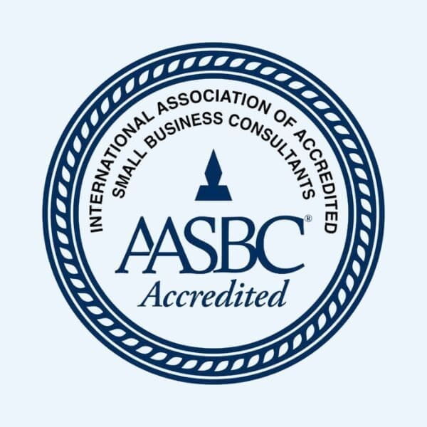 AASBC Accredited seal logo.